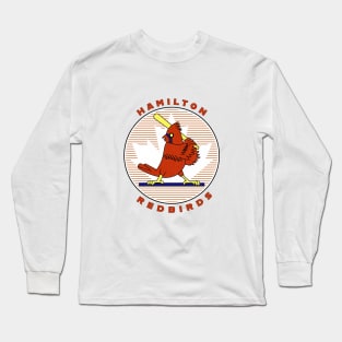 Vintage Hamilton Ontario Redbirds Baseball 1988 Long Sleeve T-Shirt